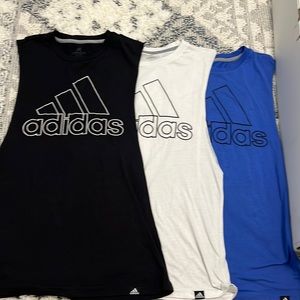 Adidas Ultimate 2.0 Raw Cutoff Sleeveless Tank XS - BUNDLE OF 3